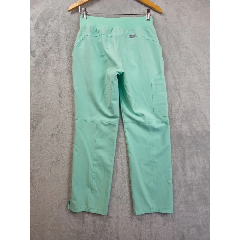 FIGS HW Yola Technical Collection Scrub Pants Women's XS Mint Green Cargo Pocket